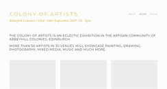 Desktop Screenshot of colony-of-artists.com